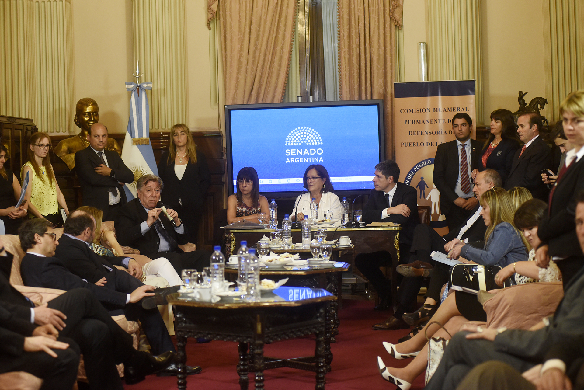 SE REUNIÓ LA COMISIÓN BICAMERAL DE LA DEFENSORÍA DEL PUEBLO; LA COMISIÓN DE OBRAS PÚBLICAS, PEQUEÑAS Y MEDIANAS EMPRESAS Y PRESUPUESTO Y HACIENDA; DE LEGISLACIÓN GENERAL; LA COMISIÓN DE TRANSPORTES; LA COMISIÓN DE PRESUPUESTO Y HACIENDA; LA COMISIÓN DE COMUNICACIONES E INFORMÁTICA Y LIBERTAD DE EXPRESIÓN; LAS COMISIONES DE LEGISLACIÓN GENERAL, RECURSOS NATURALES Y CONSERVACIÓN DEL AMBIENTE HUMANO Y PRESUPUESTO Y HACIENDA; LA COMISIÓN DE INTERESES MARÍTIMOS, FLUVIALES, PESQUEROS Y PORTUARIOS, LEGISLACIÓN GENERAL, INDUSTRIA Y PRESUPUESTO Y HACIENDA; COMUNICACIONES E INFORMÁTICA; CIENCIA, TECNOLOGÍA E INNOVACIÓN PRODUCTIVA Y DEFENSA NACIONAL