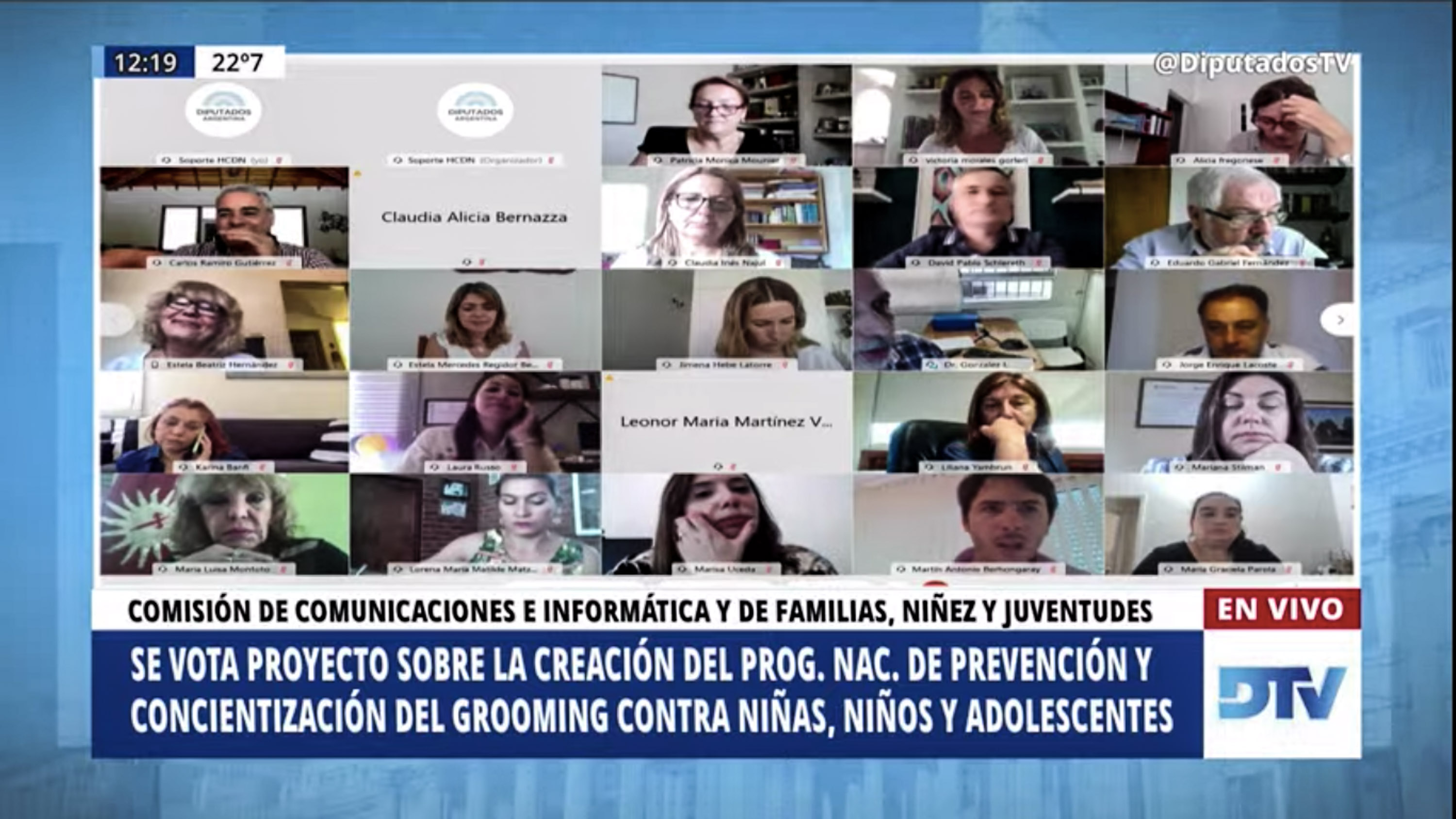 SE REUNIERON LAS COMISIONES DE COMUNICACIONES E INFORMÁTICA; DE FAMILIA, NIÑEZ Y JUVENTUDES; DE ASUNTOS CONSTITUCIONALES; Y DE ASUNTOS COOPERATIVOS, MUTUALES Y DE ORGANIZACIONES NO GUBERNAMENTALES