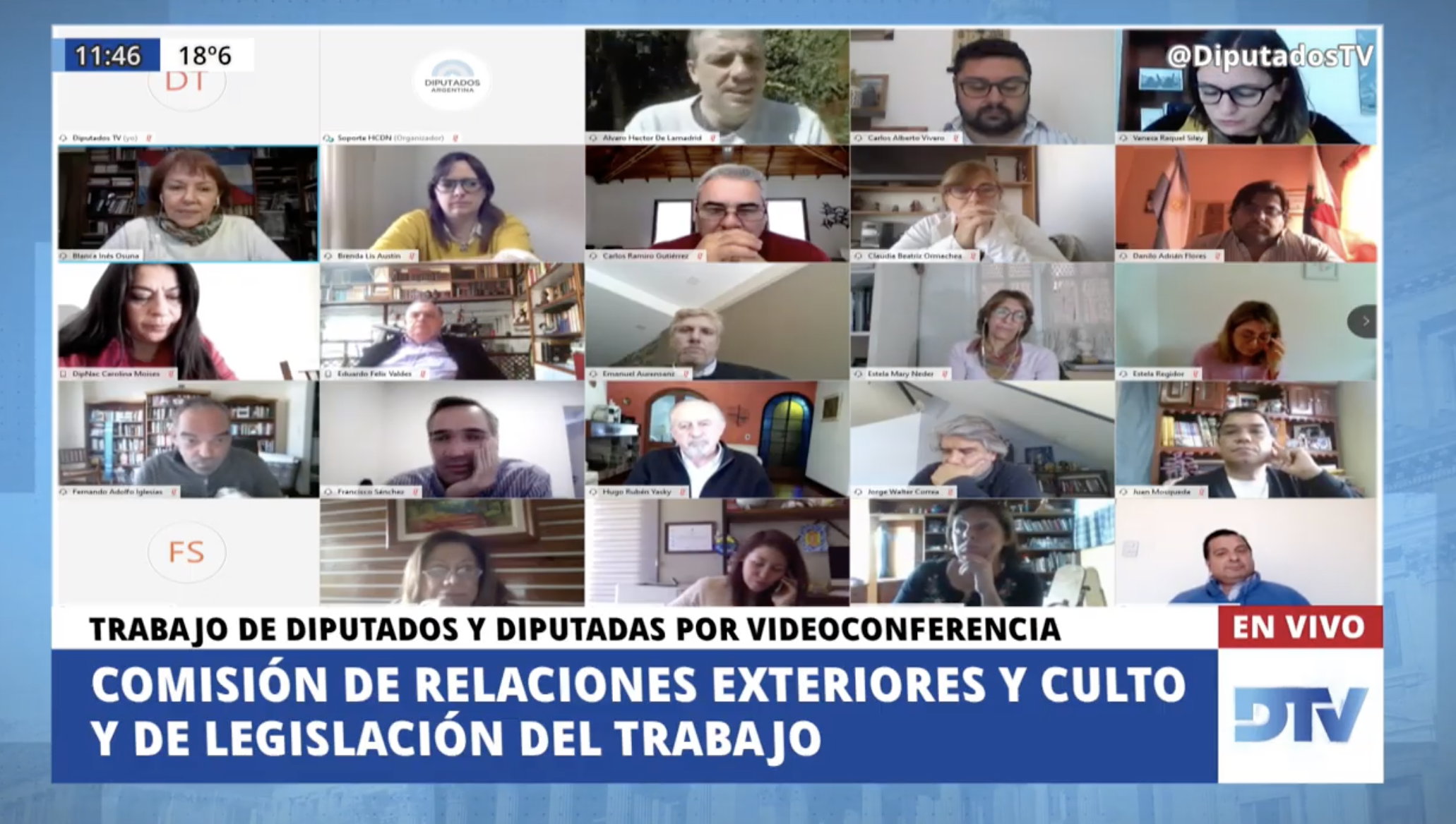 SE REUNIERON LAS COMISIONES DE RELACIONES EXTERIORES Y CULTO; DE LEGISLACIÓN DEL TRABAJO; DE RECURSOS NATURALES Y CONSERVACIÓN DEL AMBIENTE HUMANO; Y DE PRESUPUESTO Y HACIENDA