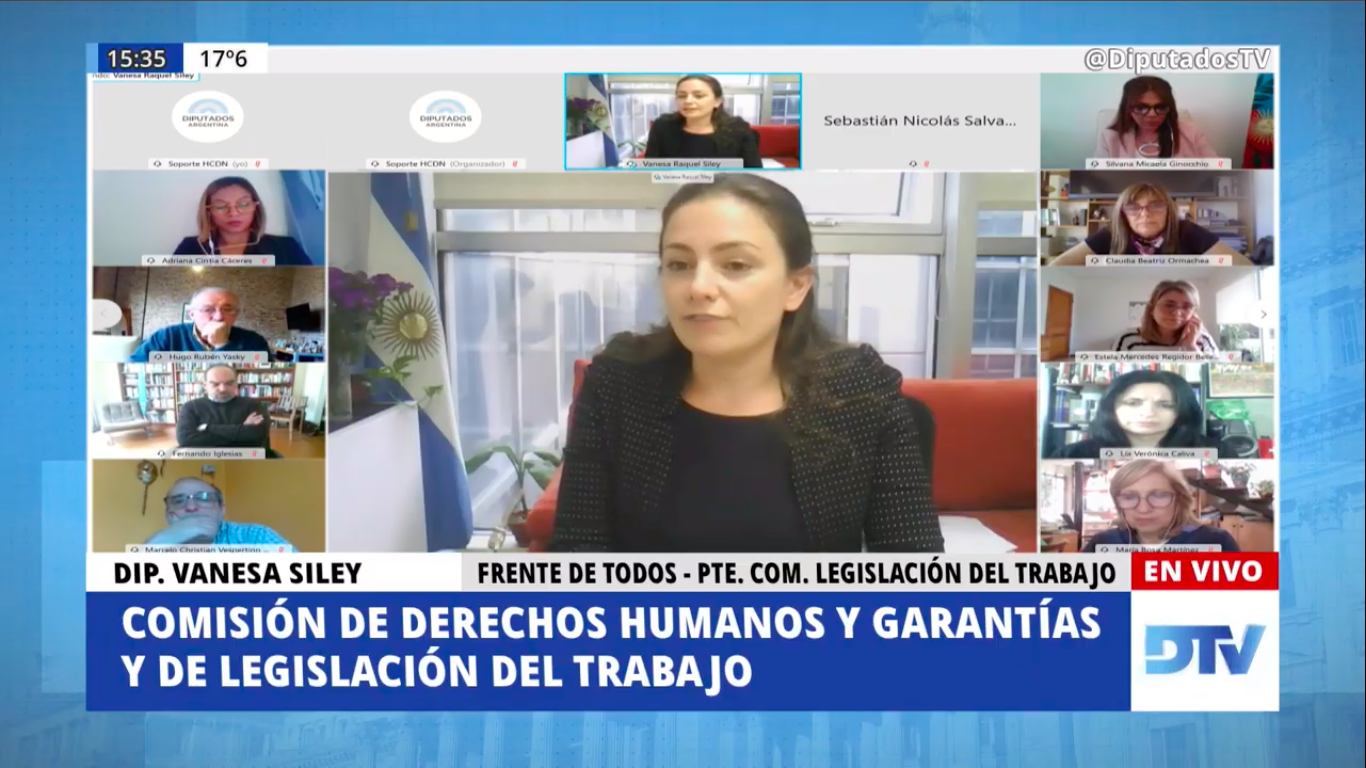 SE REUNIERON LAS COMISIONES DE LEGISLACIÓN PENAL; DE DERECHOS HUMANOS Y GARANTÍAS Y DE LEGISLACIÓN DEL TRABAJO