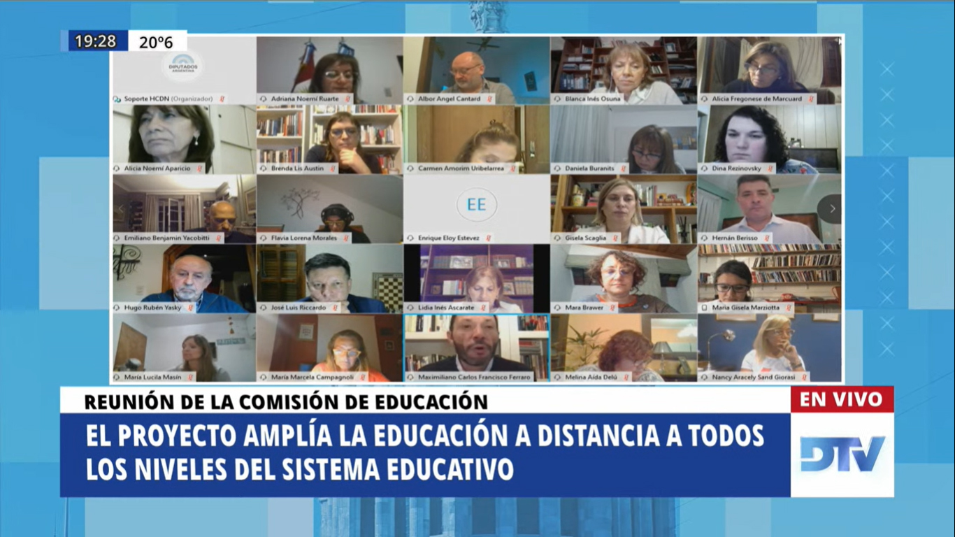 SE REUNIERON EN FORMA REMOTA LAS COMISIONES DE COMUNICACIONES E INFORMÁTICA, DE PRESUPUESTO Y HACIENDA; DE TRANSPORTES; Y DE EDUCACIÓN