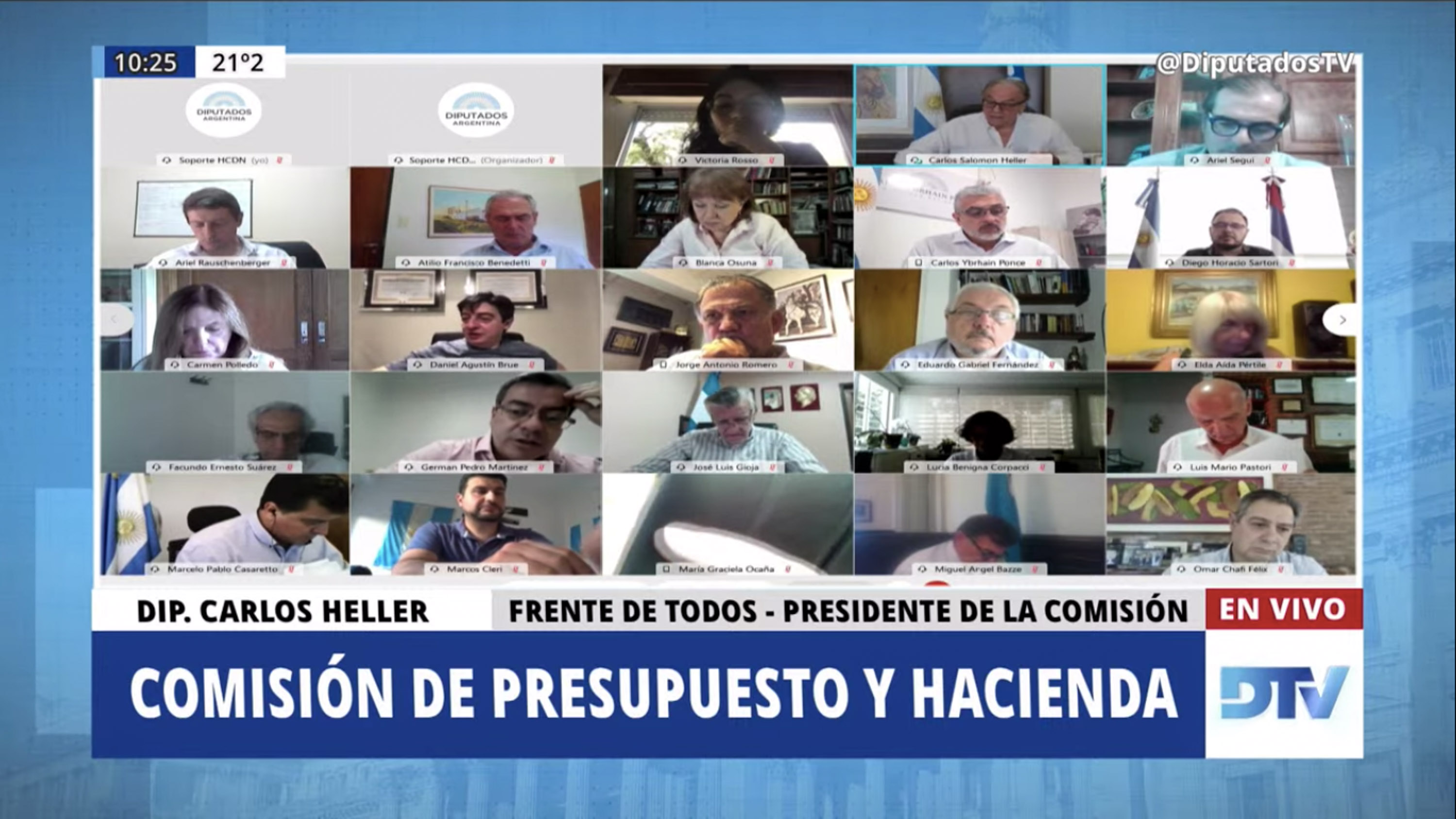 SE REUNIÓ LA COMISIÓN DE PRESUPUESTO Y HACIENDA