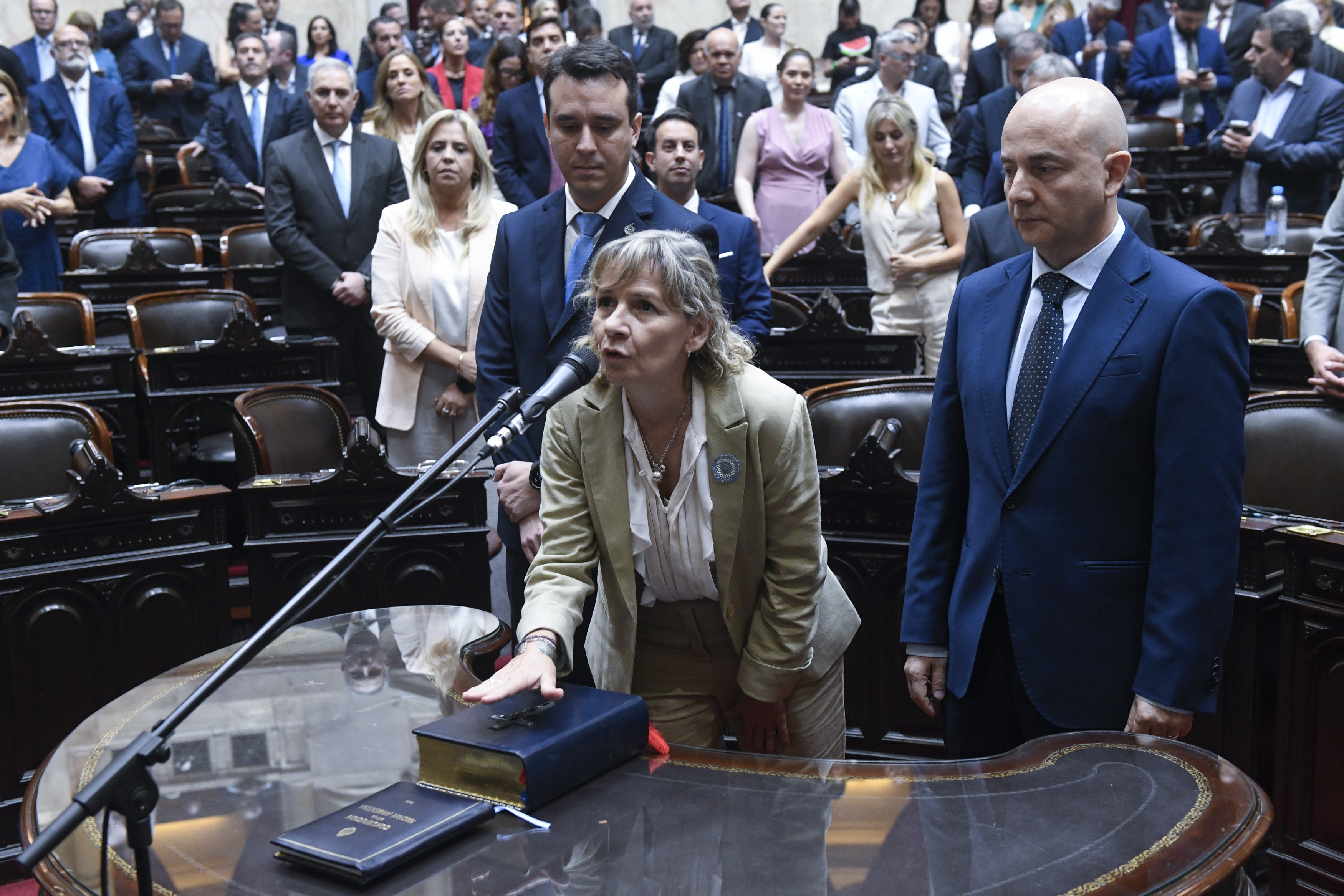 Galeria de imagenes de la noticia CON LA PRESENCIA DEL PRESIDENTE DE LA NACIÓN, JURARON LOS NUEVOS DIPUTADOS Y MARTÍN MENEM FUE REELECTO