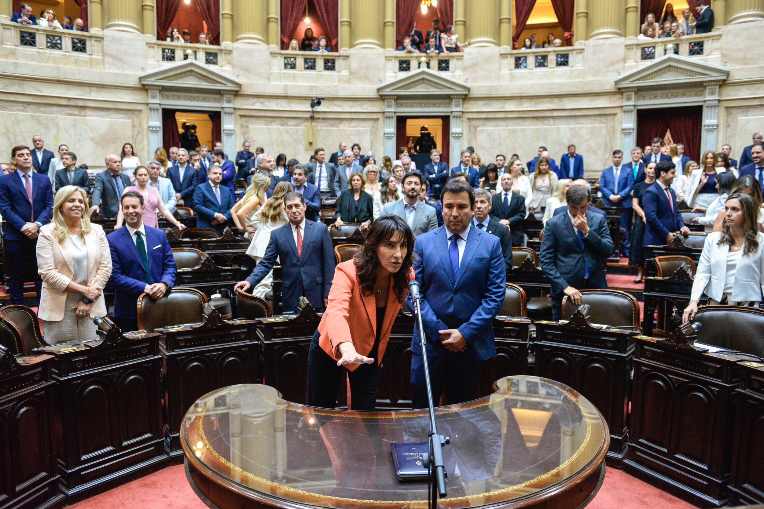 Galeria de imagenes de la noticia CON LA PRESENCIA DEL PRESIDENTE DE LA NACIÓN, JURARON LOS NUEVOS DIPUTADOS Y MARTÍN MENEM FUE REELECTO