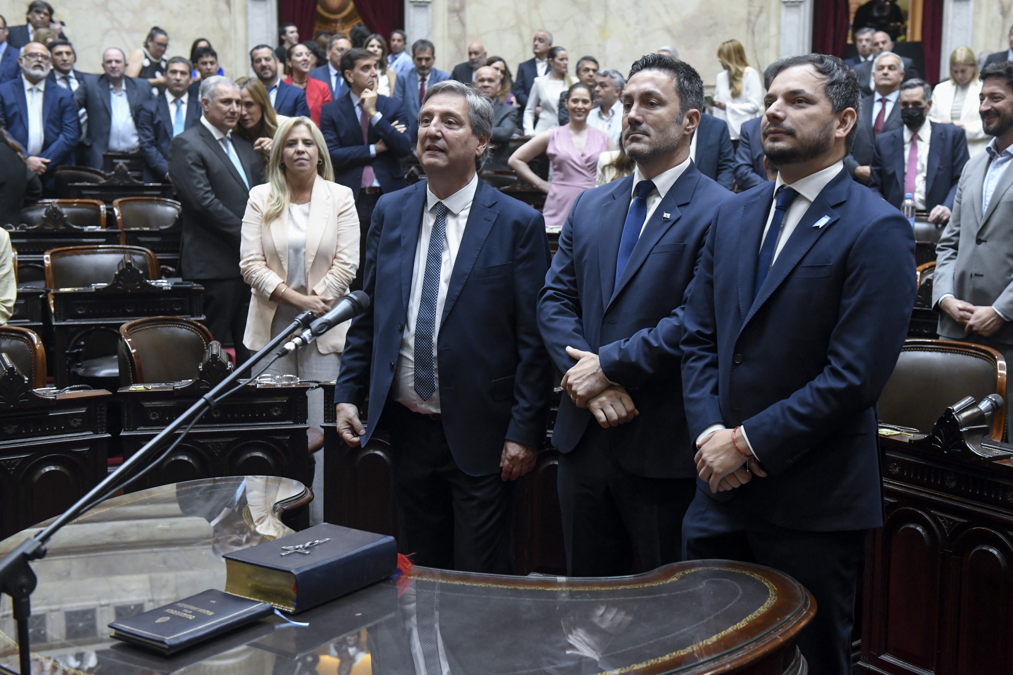 Galeria de imagenes de la noticia CON LA PRESENCIA DEL PRESIDENTE DE LA NACIÓN, JURARON LOS NUEVOS DIPUTADOS Y MARTÍN MENEM FUE REELECTO