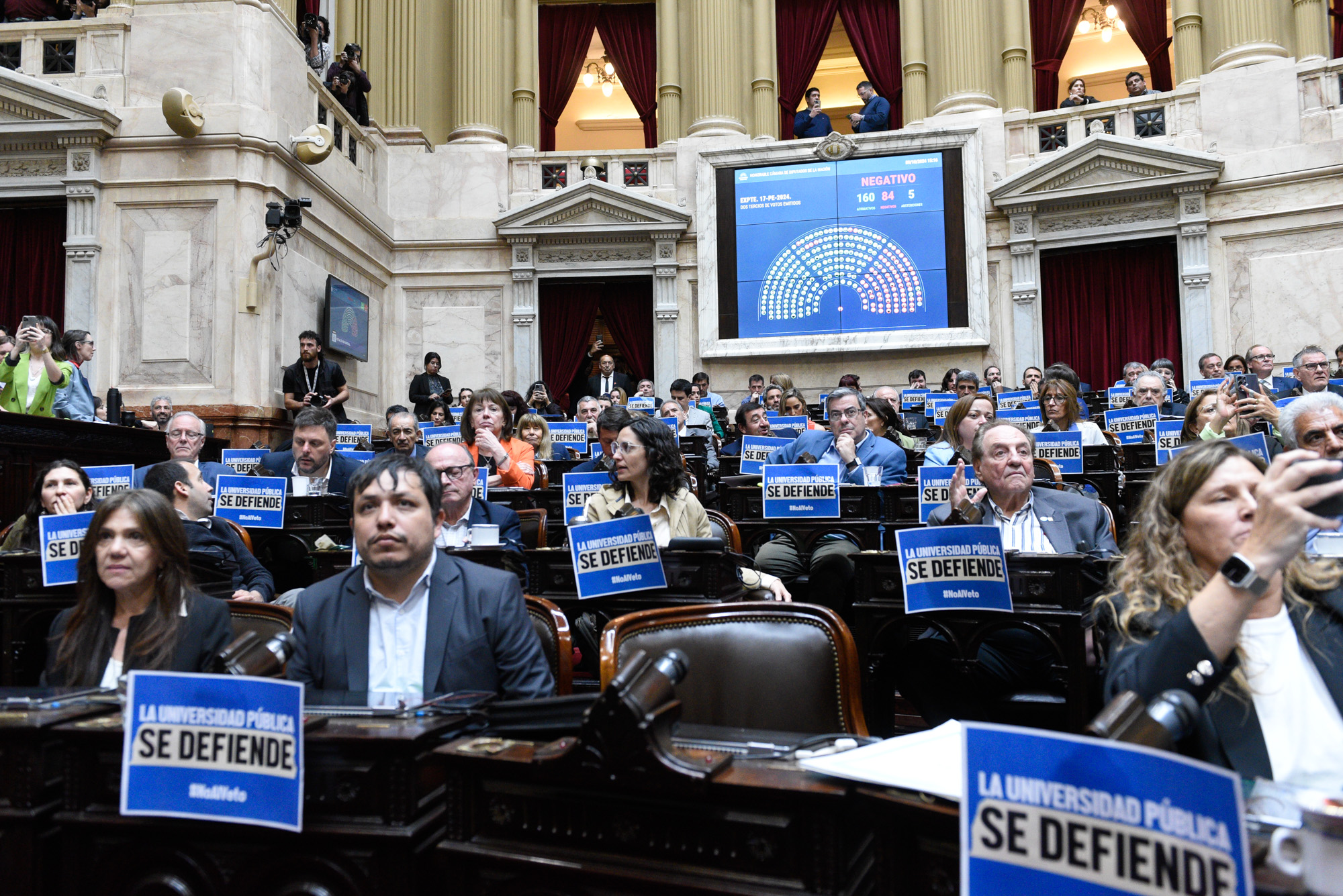 Galeria de imagenes de la noticia LA CÁMARA DE DIPUTADOS RESPALDÓ EL VETO DEL PODER EJECUTIVO A LA LEY FINANCIAMIENTO UNIVERSITARIO