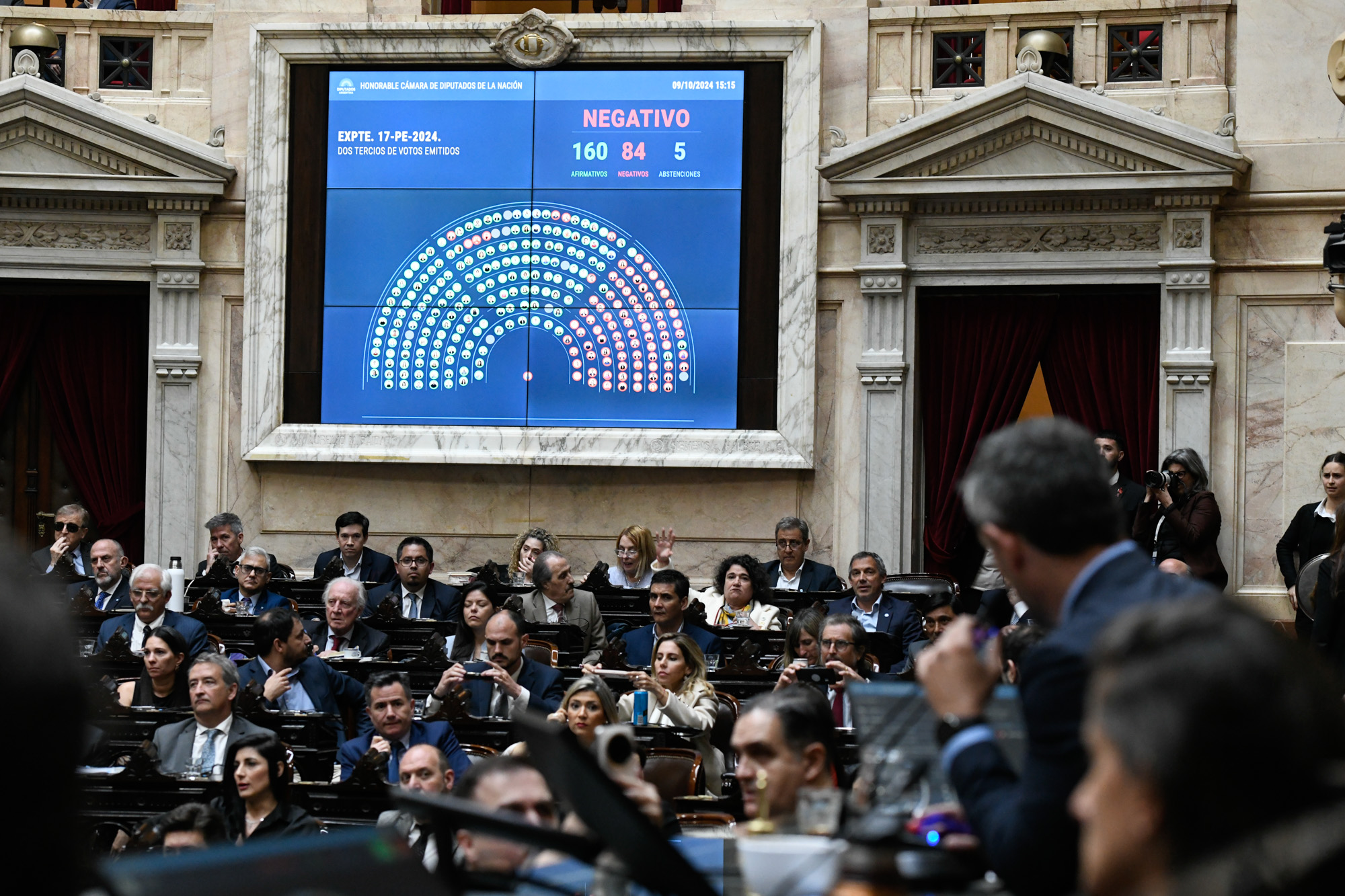 Galeria de imagenes de la noticia LA CÁMARA DE DIPUTADOS RESPALDÓ EL VETO DEL PODER EJECUTIVO A LA LEY FINANCIAMIENTO UNIVERSITARIO