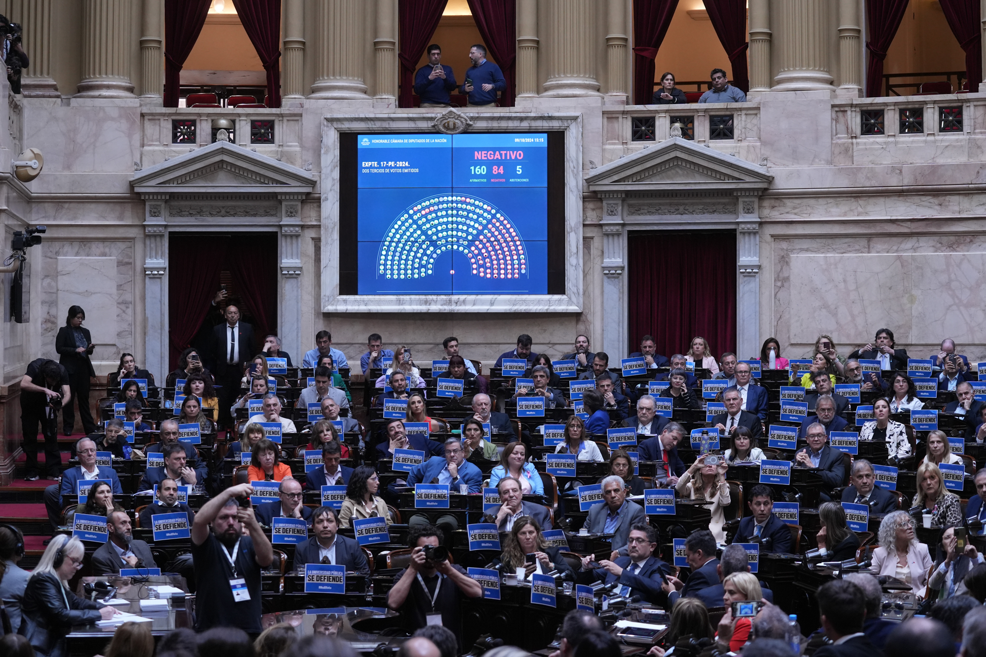 Galeria de imagenes de la noticia LA CÁMARA DE DIPUTADOS RESPALDÓ EL VETO DEL PODER EJECUTIVO A LA LEY FINANCIAMIENTO UNIVERSITARIO