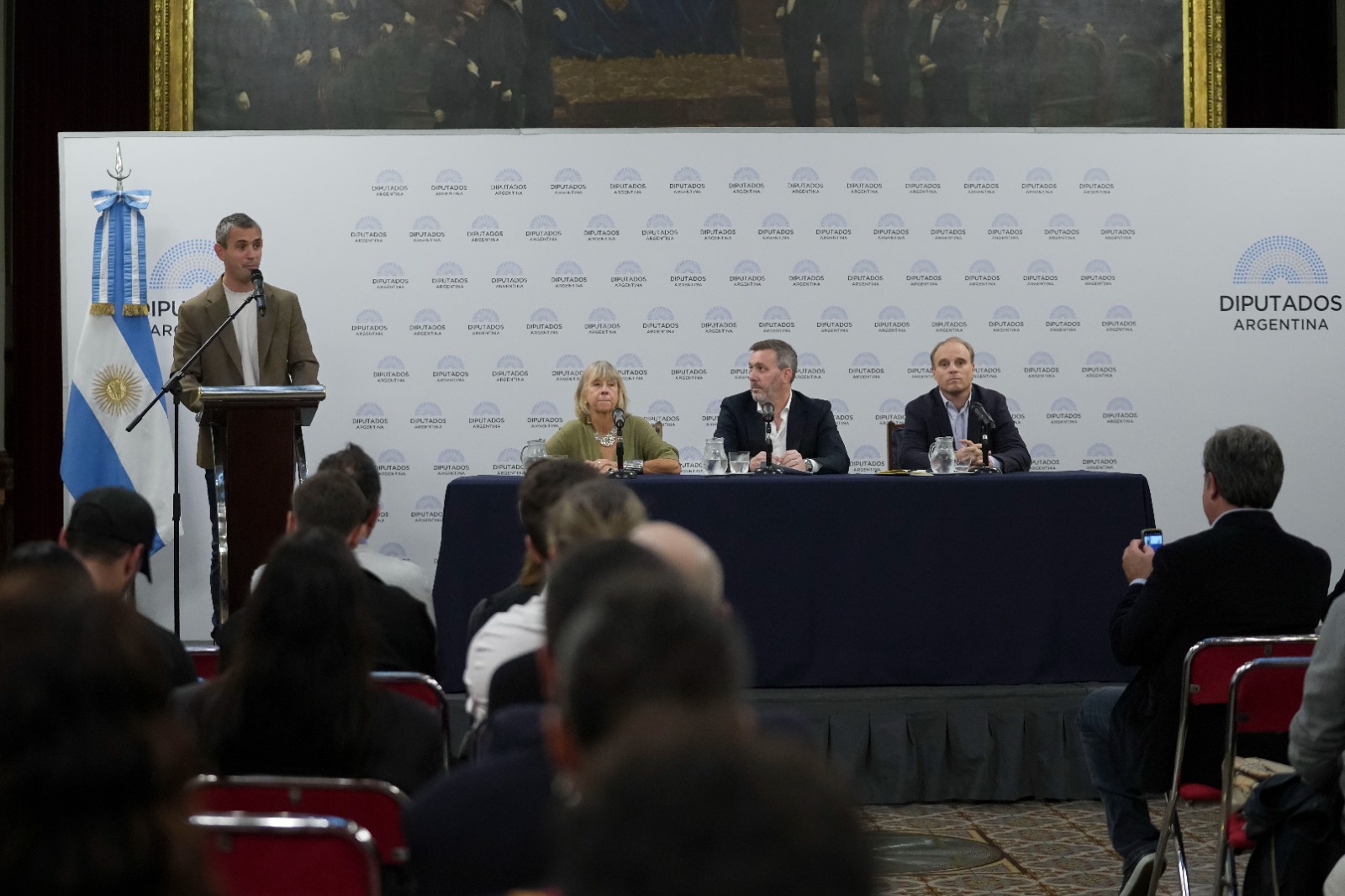 El presidente de la HCDN, Martín Menem, en la apertura del evento organizado por ASEA