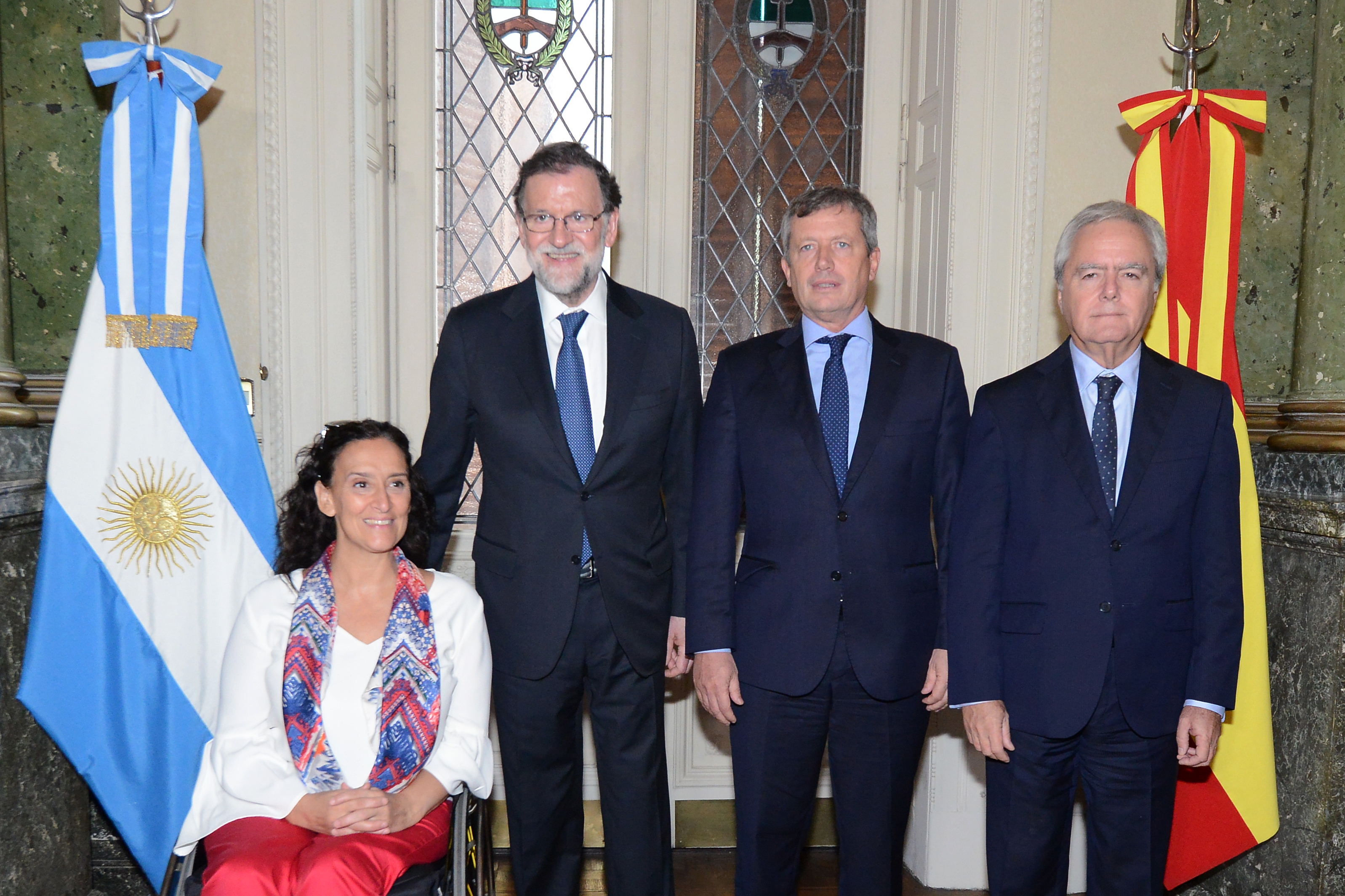 El Presidente español, Mariano Rajoy, fue recibido con honores en el H. Congreso de la Nación