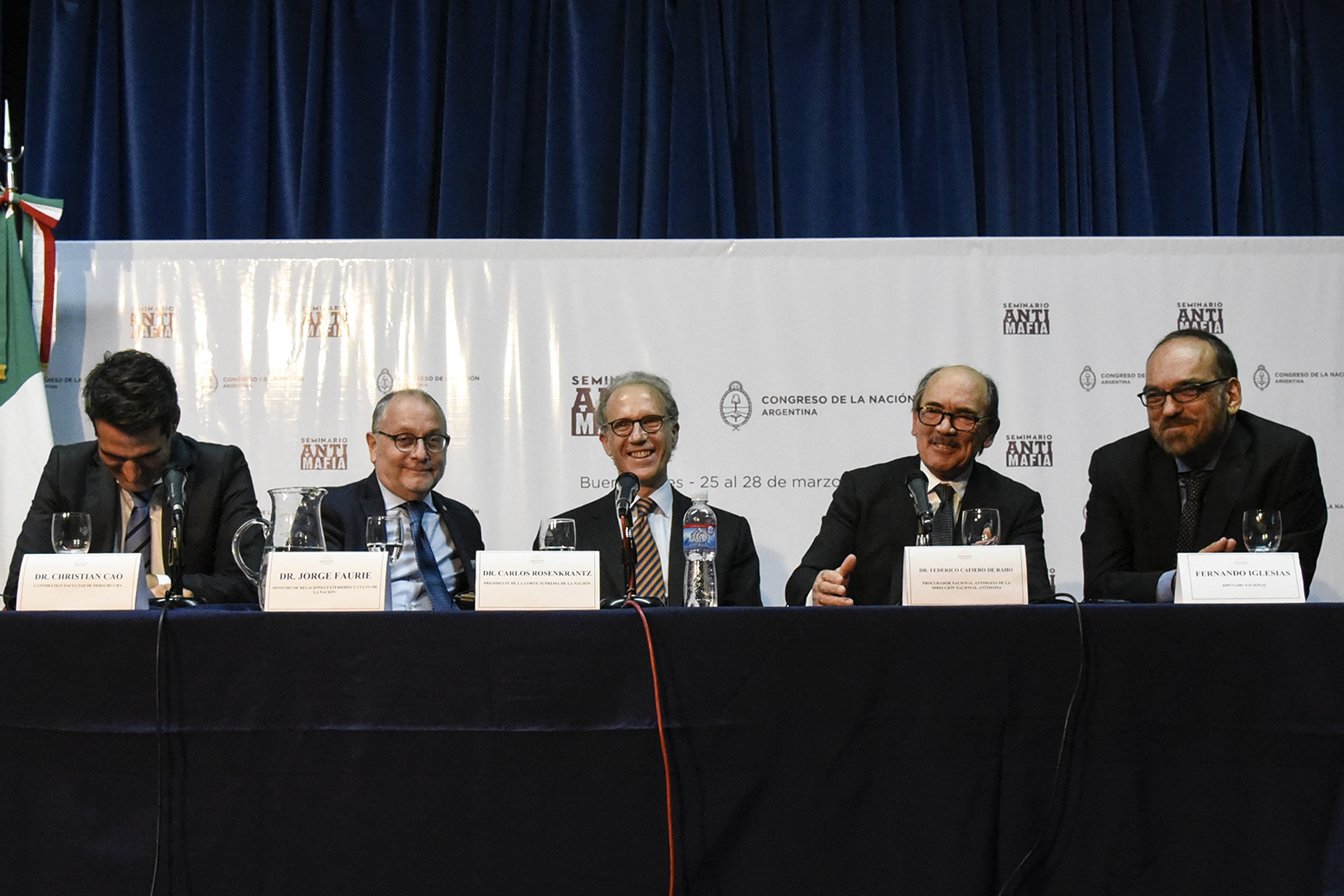 Con la presencia del Presidente de la Corte Suprema de Justicia, finalizó el Seminario Antimafia Ítalo-Argentino Con la presencia del Presidente de la Corte Suprema de Justicia, finalizó el Seminario Antimafia Ítalo-Argentino