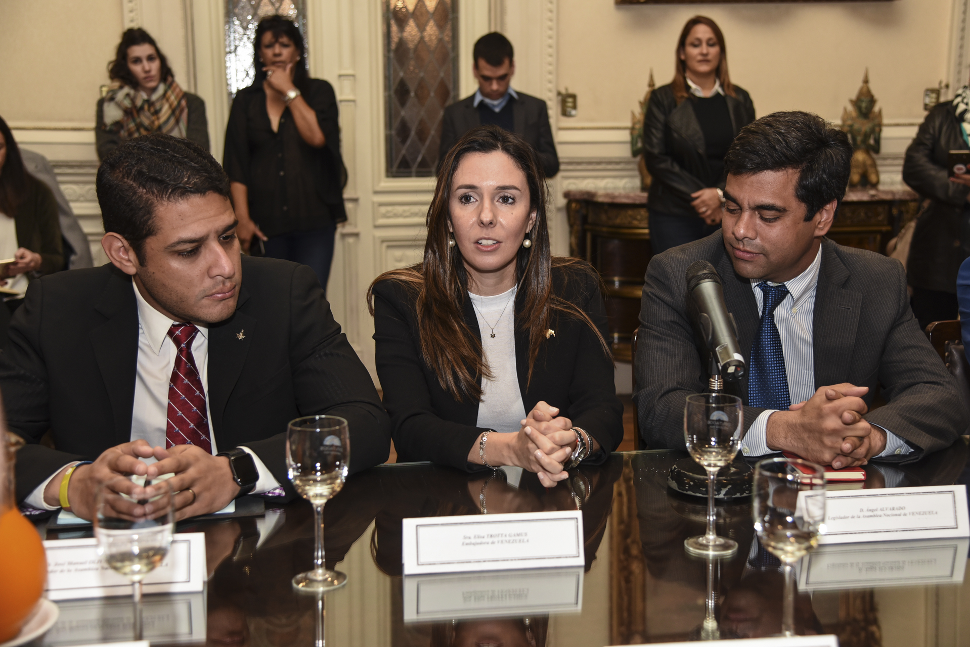 La defensa de las instituciones, eje de un encuentro con representantes de Venezuela