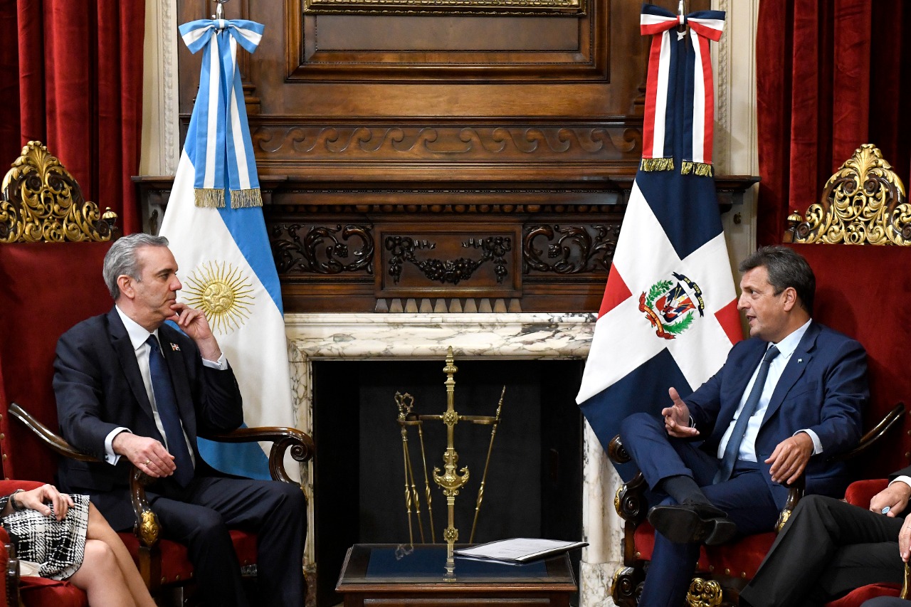 Con eje en la integración regional, Sergio Massa recibió al Presidente de República Dominicana, Luis Abinader Con eje en la integración regional, Sergio Massa recibió al Presidente de República Dominicana, Luis Abinader