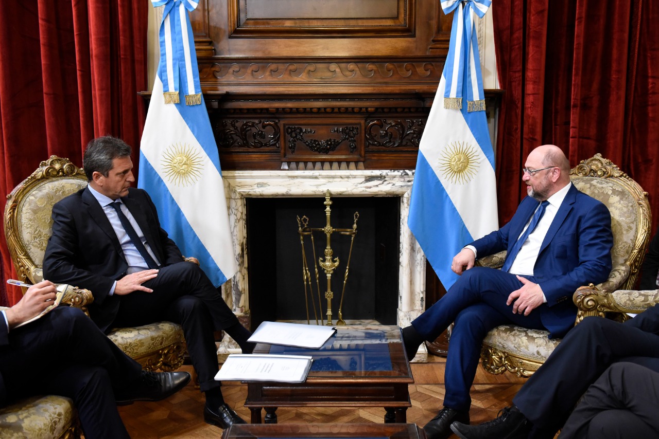 Sergio Massa recibió al presidente de la Fundación Friedrich Ebert Stiftung, Martin Schulz Sergio Massa recibió al presidente de la Fundación Friedrich Ebert Stiftung, Martin Schulz