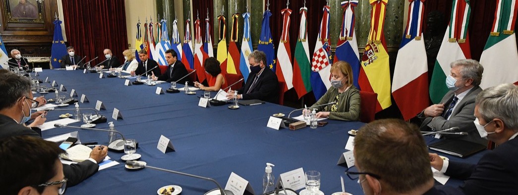 Reunión entre Sergio Massa y los Embajadores y Embajadoras de países de la Unión Europea en Argentina