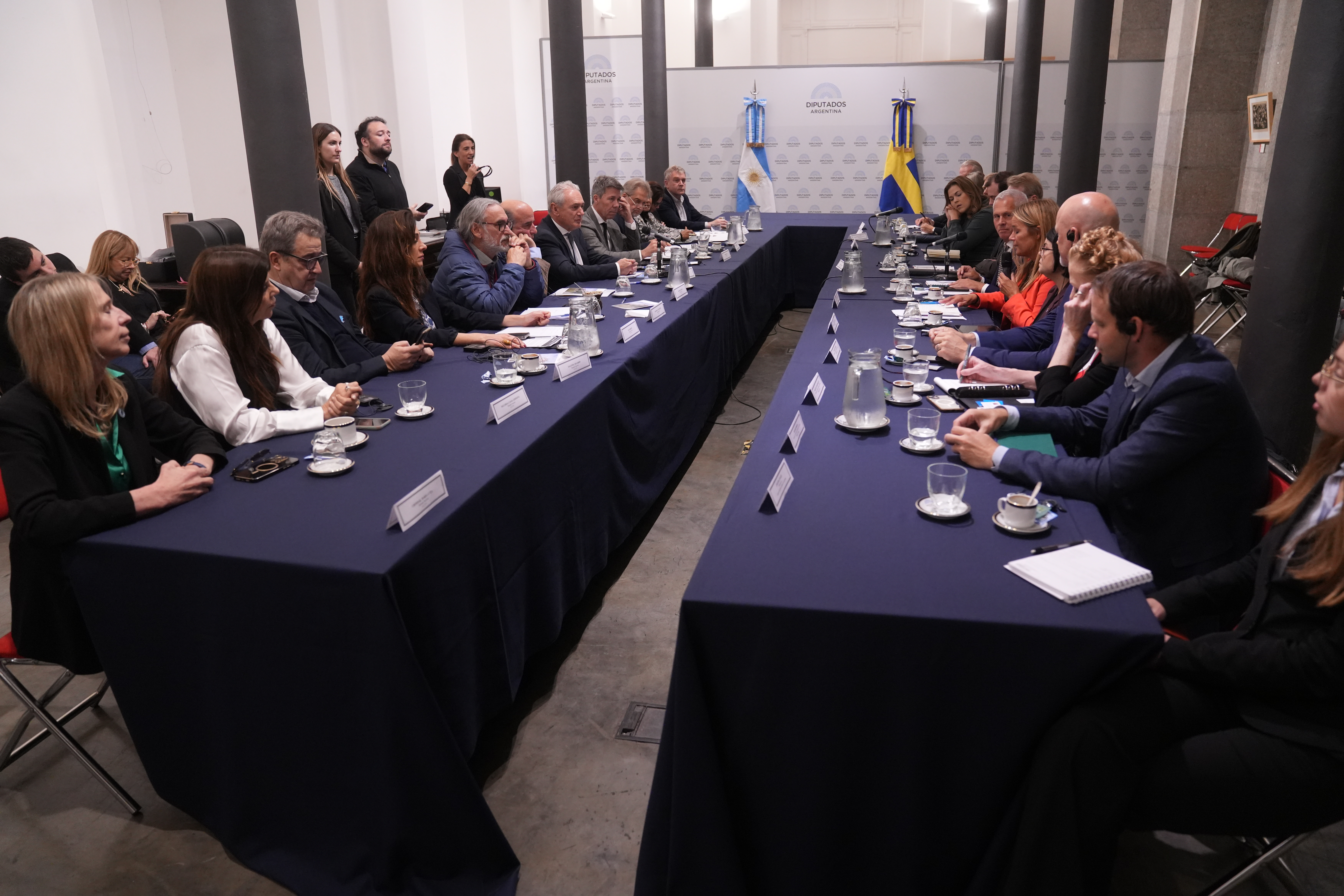 UNA DELEGACIÓN DE LA COMISIÓN DE AGRICULTURA DEL PARLAMENTO DE SUECIA VISITÓ LA CÁMARA DE DIPUTADOS