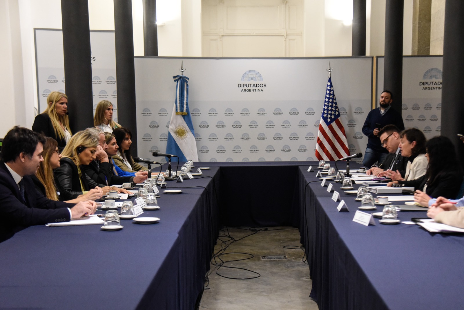 LA CÁMARA DE DIPUTADOS RECIBIÓ A UNA DELEGACIÓN DE ESTADOS UNIDOS