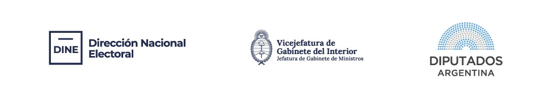DINE INSTITUTO DE CAPACITACIÓN PARLAMENTARIA Dirección Nacional Electoral Vicejefatura de Gabinete del Interior Jefatura de Gabinete de Ministros DIPUTADOS ARGENTINA