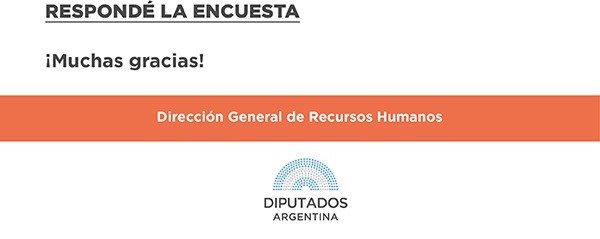RESPONDÉ LA ENCUESTA   ¡MUCHAS GRACIAS!      LOGO HCDN