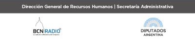 Subdirección de Políticas Integrales en Inclusión, Bienestar Laboral e Igualdad Dirección General de Recursos Humanos  (Logo BCN Radio) (Logo Diputados Argentina)