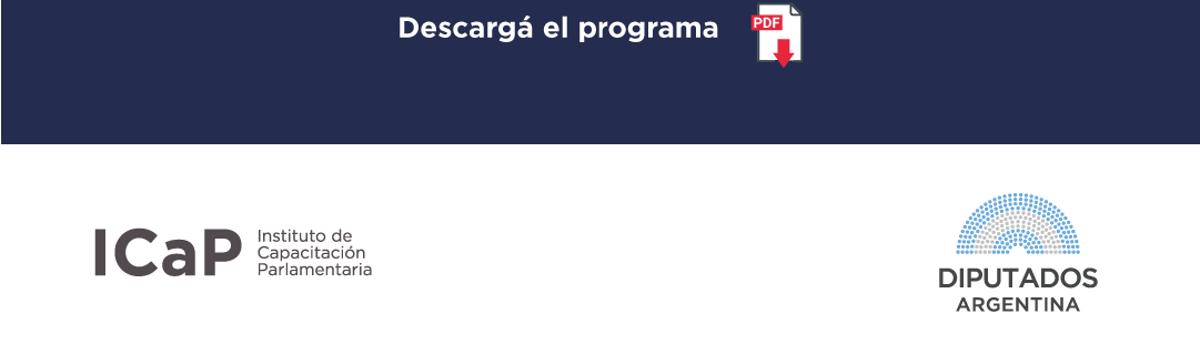 Descargá el programa PDF ICaP Instituto de Capacitación Parlamentaria LOGO DIPUTADOS
