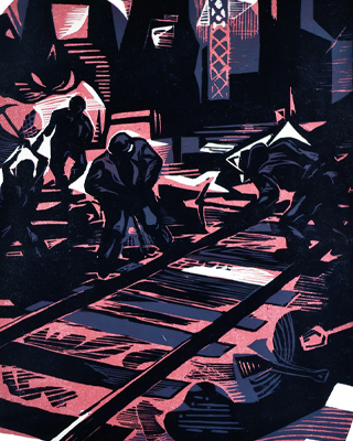 detalle de la obra del artista